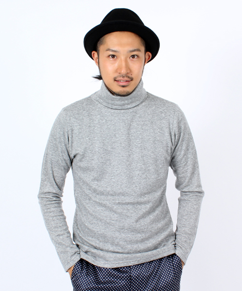 BEAMS(ビームス)の「◎□BEAMS / HQ リバースフェイス タートルネック(Tシャツ/カットソー・メンズ・ライトグレー/チャコールグレー・SMALL/MEDIUM/LARGE)」の2枚目の写真