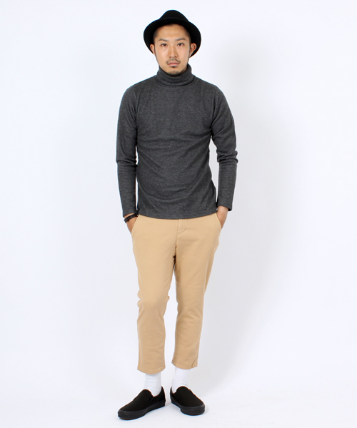 BEAMS(ビームス)の「◎□BEAMS / HQ リバースフェイス タートルネック(Tシャツ/カットソー・メンズ・ライトグレー/チャコールグレー・SMALL/MEDIUM/LARGE)」の11枚目の写真