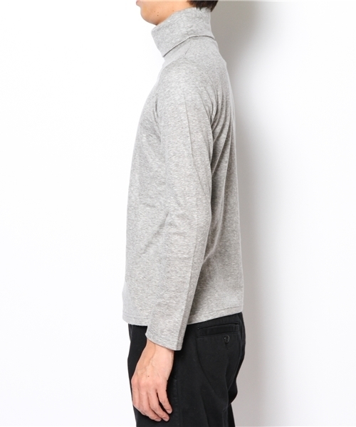 BEAMS(ビームス)の「◎□BEAMS / HQ リバースフェイス タートルネック(Tシャツ/カットソー・メンズ・ライトグレー/チャコールグレー・SMALL/MEDIUM/LARGE)」の3枚目の写真
