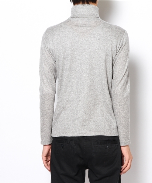 BEAMS(ビームス)の「◎□BEAMS / HQ リバースフェイス タートルネック(Tシャツ/カットソー・メンズ・ライトグレー/チャコールグレー・SMALL/MEDIUM/LARGE)」の4枚目の写真