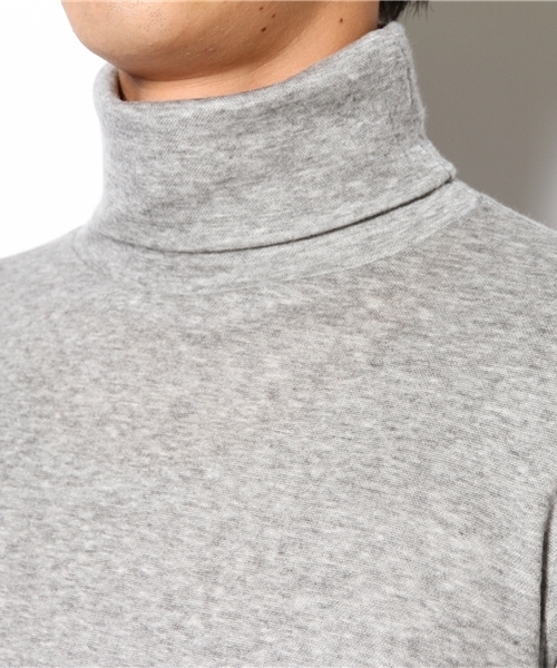 BEAMS(ビームス)の「◎□BEAMS / HQ リバースフェイス タートルネック(Tシャツ/カットソー・メンズ・ライトグレー/チャコールグレー・SMALL/MEDIUM/LARGE)」の5枚目の写真
