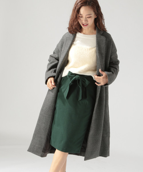 BAYFLOW（ベイフロー）の「ウールロングチェスターコート（チェスターコート・レディース・ベージュ/グレー/その他1・SMALL/MEDIUM）」の9枚目の写真