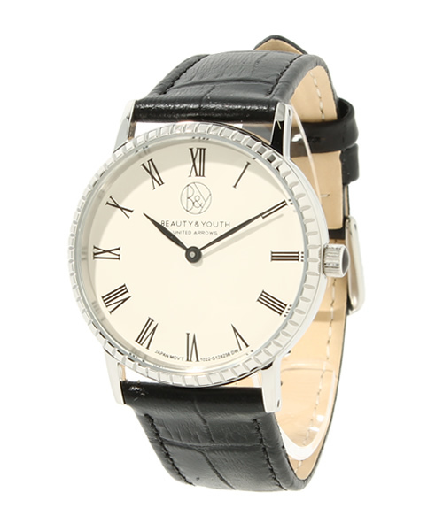 BEAUTY&YOUTH UNITED ARROWS(ビューティーアンドユースユナイテッドアローズ)の「BY カラー LTR ウォッチ(アナログ腕時計・メンズ・ブラック/ネイビー・フリー)」の2枚目の写真