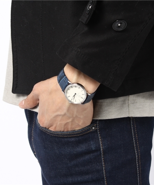 BEAUTY&YOUTH UNITED ARROWS(ビューティーアンドユースユナイテッドアローズ)の「BY カラー LTR ウォッチ(アナログ腕時計・メンズ・ブラック/ネイビー・フリー)」の3枚目の写真