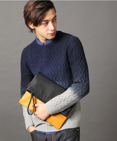 UNION STATION（ユニオンステーション）の「2WAY CLUTCH BAG（クラッチバッグ・メンズ・ブラック/ブルー/イエロー/ブラック系その他・FREE）」の4枚目の写真