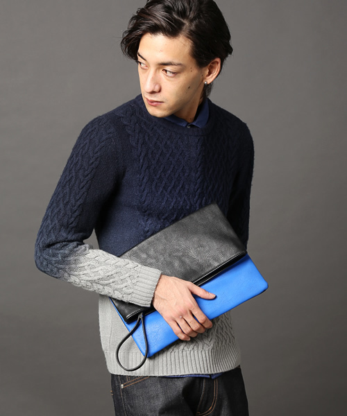 UNION STATION（ユニオンステーション）の「2WAY CLUTCH BAG（クラッチバッグ・メンズ・ブラック/ブルー/イエロー/ブラック系その他・FREE）」の14枚目の写真
