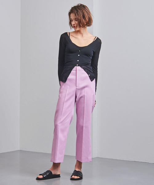 【オシャレ☆AEMEN MATOPH】サイドスリット　ピンクパンツ　サイズ34 UNITED ARROWS（ユナイテッドアローズ）の「＜AEWEN MATOPH