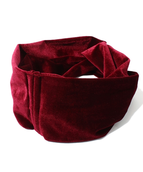 WEGO（ウィゴー）の「ベロアヘアバンド（ヘアバンド・レディース・ブラック/ネイビー/ワイン・FREE）」の4枚目の写真