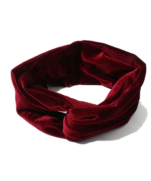 WEGO（ウィゴー）の「ベロアヘアバンド（ヘアバンド・レディース・ブラック/ネイビー/ワイン・FREE）」の9枚目の写真