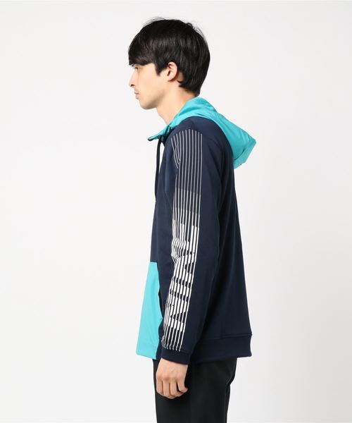 NIKE（ナイキ）の「ナイキ DRI-FIT プルオーバー フーディ フリース LV AQ0399（パーカー・メンズ・ブラック/ネイビー/ホワイト×ブラック・S/M/L/XL/XXL）」の5枚目の写真