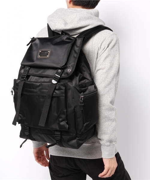 WHO'S WHO gallery(フーズフーギャラリー)の「【Re:LAX】LUXサック(バックパック/リュック・メンズ・ブラック/ネイビー・FREE)」の8枚目の写真