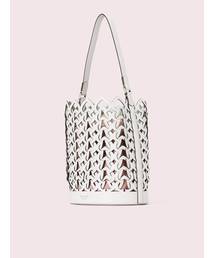 ✨️美品✨️ ケイトスペード ドリー ミディアムバケット かごバッグ ネイビー kate spade new york（ケイトスペード ニューヨーク）の「ドリー