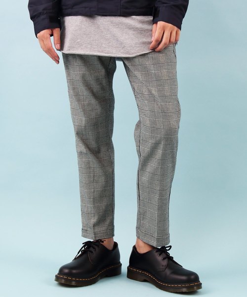 8(eight)(エイト)の「チェック スキニーパンツ テーパード アンクル丈(チノパンツ・メンズ・ブラック/グレー系その他/チャコールグレー・MEDIUM/LARGE)」の3枚目の写真