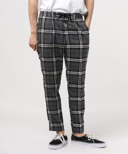 8(eight)(エイト)の「チェック スキニーパンツ テーパード アンクル丈(チノパンツ・メンズ・ブラック/グレー系その他/チャコールグレー・MEDIUM/LARGE)」の11枚目の写真