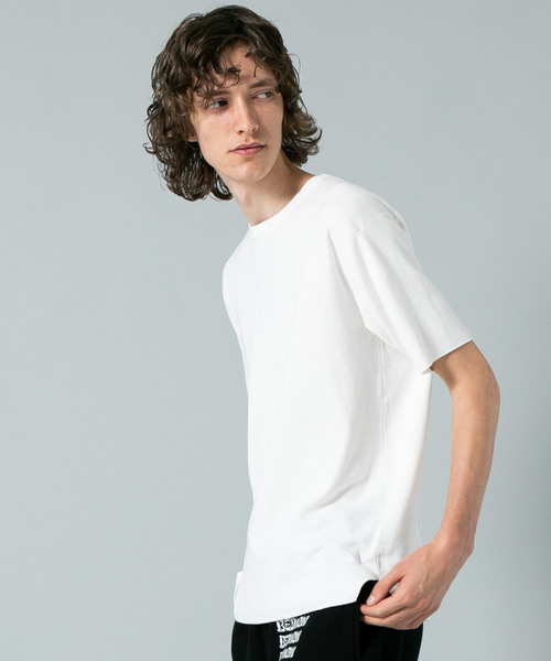 BATONER（バトナー）の「【BATONER】32GスムースTEE（Tシャツ/カットソー・メンズ・ダークグリーン/ホワイト/ブラック・1/2）」の2枚目の写真