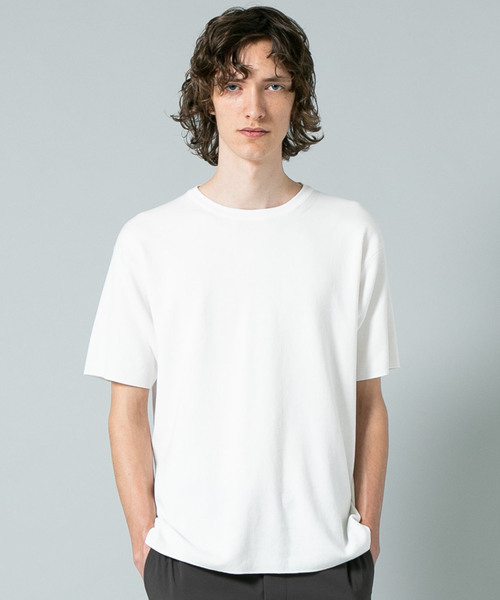 BATONER（バトナー）の「【BATONER】32GスムースTEE（Tシャツ/カットソー・メンズ・ダークグリーン/ホワイト/ブラック・1/2）」の4枚目の写真