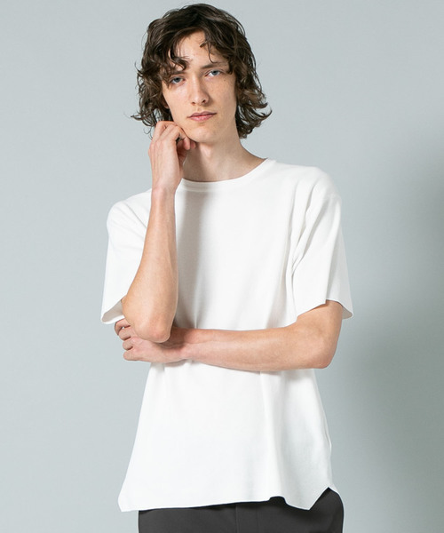 BATONER バトナー 32GスムースTシャツ 32G SMOOTH KNIT CREW NECK T-SHIRT - WUNDER
