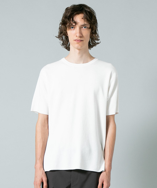 BATONER（バトナー）の「【BATONER】32GスムースTEE（Tシャツ/カットソー・メンズ・ダークグリーン/ホワイト/ブラック・1/2）」の8枚目の写真