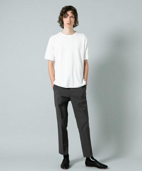 BATONER（バトナー）の「【BATONER】32GスムースTEE（Tシャツ/カットソー・メンズ・ダークグリーン/ホワイト/ブラック・1/2）」の9枚目の写真