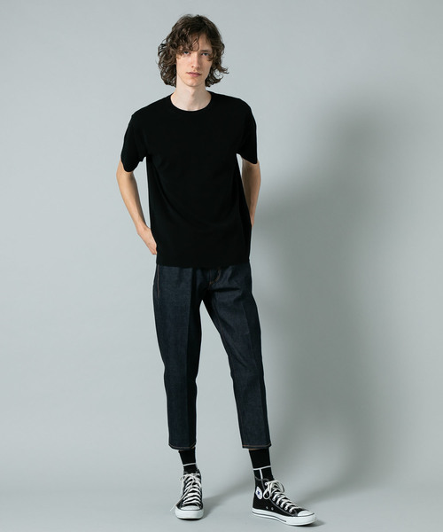 BATONER（バトナー）の「【BATONER】32GスムースTEE（Tシャツ/カットソー・メンズ・ダークグリーン/ホワイト/ブラック・1/2）」の19枚目の写真