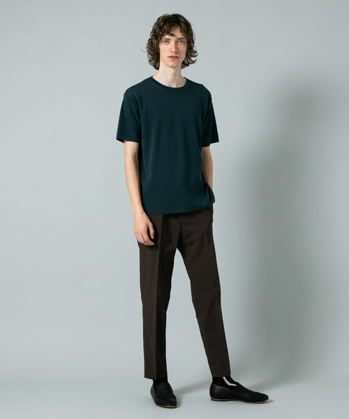 BATONER バトナー 32GスムースTシャツ BATONER バトナー 24SS 32G CHOMA SMOOTH KNIT T-SHIRT ラミー