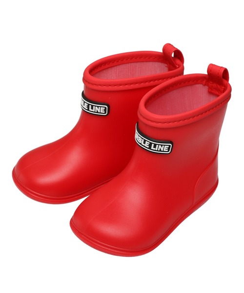 Marble Line（マーブルライン）の「無地レインシューズ（レインシューズ・キッズ・ブラック/カーキ/パープル/マスタード/レッド・20/18/19/21/17/16/15 ）」の5枚目の写真
