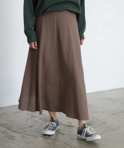 AMERICAN HOLIC（アメリカンホリック）の「ポコポコカットマキシスカート＊（スカート・レディース・チャコールグレー/ブラック/モカ/グレー系その他・FREE）」の4枚目の写真