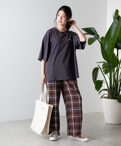 WEGO（ウィゴー）の「WEGO/【セットアップ対応商品】リネンブレンドタックワイドパンツ（その他パンツ・レディース・ブラウン/ブラウン系その他2/ライトベージュ/ベージュ系その他2・FREE）」の8枚目の写真