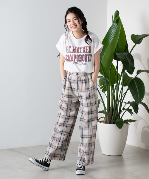 WEGO（ウィゴー）の「WEGO/【セットアップ対応商品】リネンブレンドタックワイドパンツ（その他パンツ・レディース・ブラウン/ブラウン系その他2/ライトベージュ/ベージュ系その他2・FREE）」の18枚目の写真