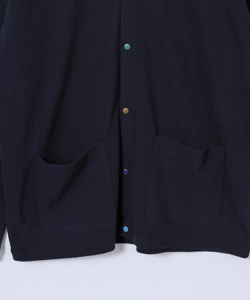 coen（コーエン）の「オープンエンド天竺クレイジーボタンカーディガン（カーディガン/ボレロ・メンズ・ネイビー/ダークグリーン・X-LARGE/LARGE/MEDIUM/SMALL）」の6枚目の写真