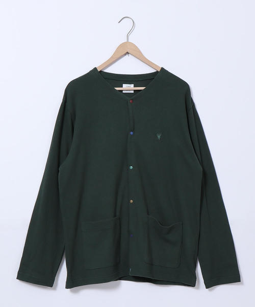 coen（コーエン）の「オープンエンド天竺クレイジーボタンカーディガン（カーディガン/ボレロ・メンズ・ネイビー/ダークグリーン・X-LARGE/LARGE/MEDIUM/SMALL）」の13枚目の写真