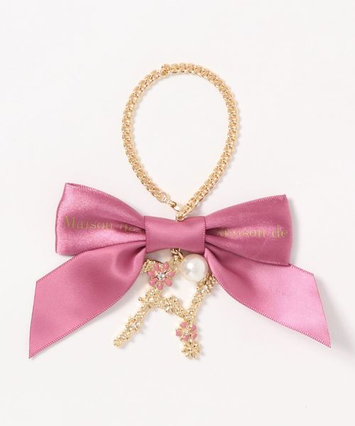 Maison de FLEUR(メゾンドフルール)の「フラワーモチーフ イニシャルバッグチャーム*(チャーム)」|H