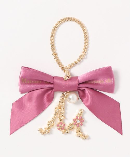 Maison de FLEUR(メゾンドフルール)の「フラワーモチーフ イニシャルバッグチャーム*(チャーム)」|M