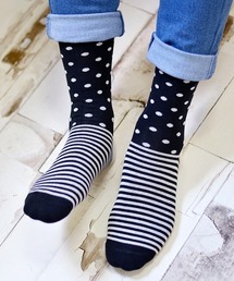 F&D : ボーダー&ドットソックス