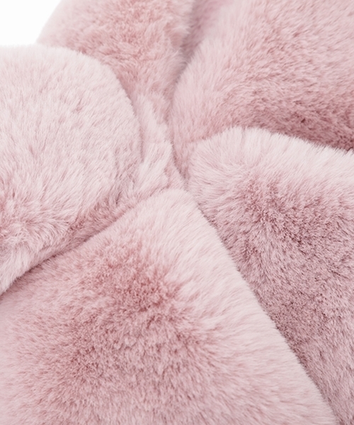 Casselini（キャセリーニ）の「リボンティペット（マフラー・レディース・ベージュ/グレー/ピンク/アイボリー/レオパード・FREE）」の10枚目の写真