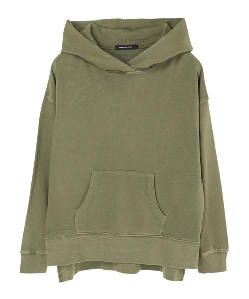 AMERICAN HOLIC（アメリカンホリック）の「ピグメントフード付裏毛プルオーバー　＊（パーカー・レディース・チャコールグレー/ベージュ/カーキ/ピンク/マスタード・M/L）」の18枚目の写真