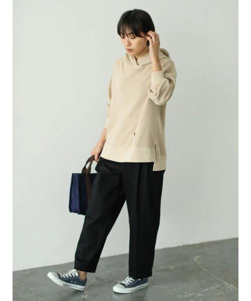 AMERICAN HOLIC（アメリカンホリック）の「ピグメントフード付裏毛プルオーバー　＊（パーカー・レディース・チャコールグレー/ベージュ/カーキ/ピンク/マスタード・M/L）」の19枚目の写真