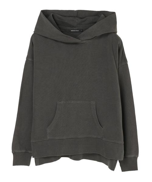 AMERICAN HOLIC（アメリカンホリック）の「ピグメントフード付裏毛プルオーバー　＊（パーカー・レディース・チャコールグレー/ベージュ/カーキ/ピンク/マスタード・M/L）」の10枚目の写真