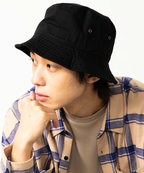 newhattan(ニューハッタン)の「WEGO/Newhattanバケットハット(ハット・メンズ・ブラック/ホワイト・FREE)」の6枚目の写真