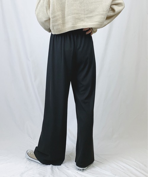 特価 Zozotown限定アイテム Zozotown限定アイテム セール パンツ パンツ Stylesea スタイルシー のファッション Stylesea スタイルシー のパンツ イージーリブニットワイドパンツ イージーリブニットワイドパンツ