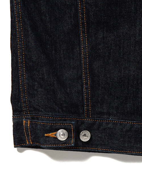 BEAMS(ビームス)の「VAPORIZE / デニム G-ジャケット(デニムジャケット・メンズ・ブラック/インディゴブルー・LARGE/MEDIUM/SMALL)」の5枚目の写真