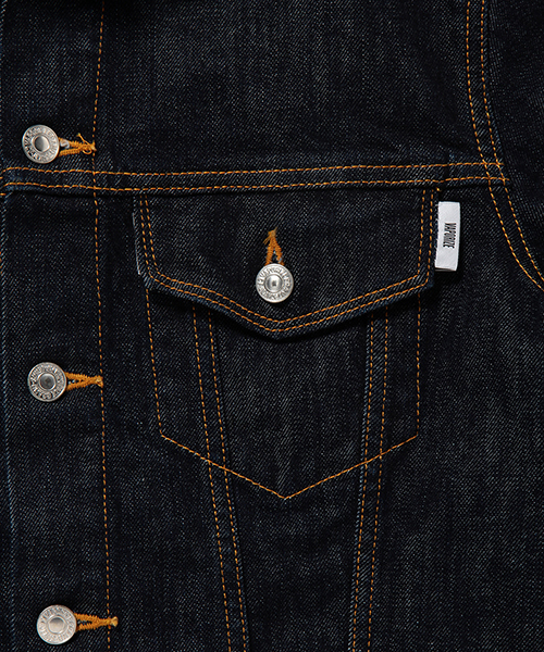 BEAMS(ビームス)の「VAPORIZE / デニム G-ジャケット(デニムジャケット・メンズ・ブラック/インディゴブルー・LARGE/MEDIUM/SMALL)」の8枚目の写真