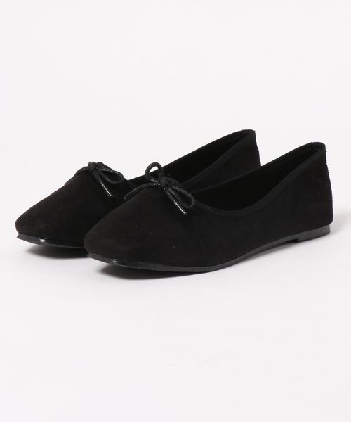 KOBE LETTUCE（コウベレタス）の「スクエアトゥ甲深フラットバレエシューズ（バレエシューズ・レディース・キャメル/アイボリー/ブラック系その他/ゴールド/ブラック/ベージュ・S/M/L/LL）」の9枚目の写真