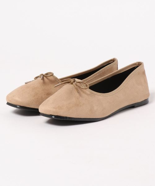 KOBE LETTUCE（コウベレタス）の「スクエアトゥ甲深フラットバレエシューズ（バレエシューズ・レディース・キャメル/アイボリー/ブラック系その他/ゴールド/ブラック/ベージュ・S/M/L/LL）」の13枚目の写真