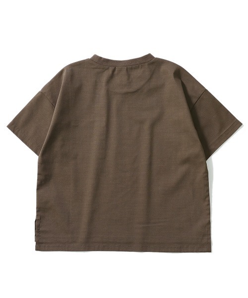 devirock(デビロック)の「リネン風Tシャツ(Tシャツ/カットソー・キッズ・モカ/テラコッタ/ブラック/マスタード/パープル/ダークグリーン・120cm/130cm/150cm/100cm/110cm/140cm/160cm)」の12枚目の写真