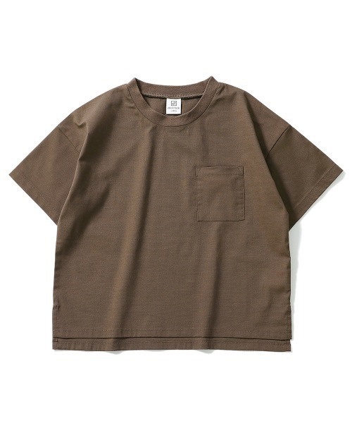 devirock(デビロック)の「リネン風Tシャツ(Tシャツ/カットソー・キッズ・モカ/テラコッタ/ブラック/マスタード/パープル/ダークグリーン・120cm/130cm/150cm/100cm/110cm/140cm/160cm)」の14枚目の写真