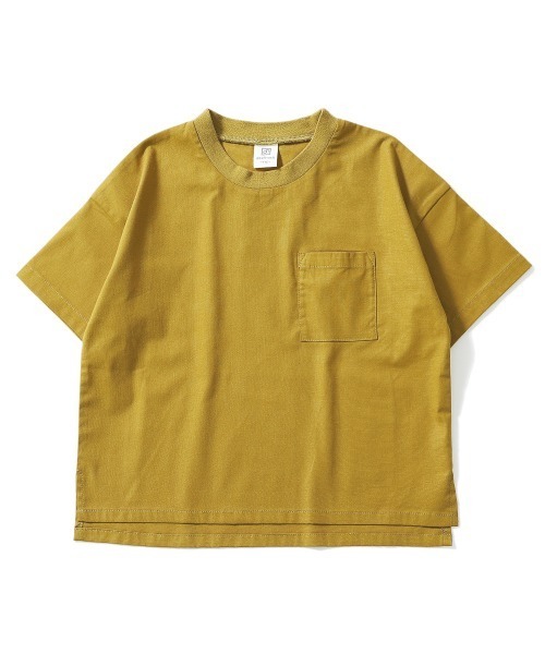 devirock(デビロック)の「リネン風Tシャツ(Tシャツ/カットソー・キッズ・モカ/テラコッタ/ブラック/マスタード/パープル/ダークグリーン・120cm/130cm/150cm/100cm/110cm/140cm/160cm)」の18枚目の写真