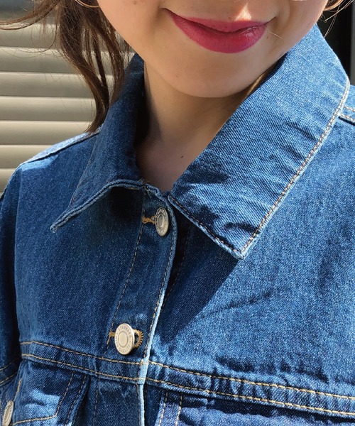 meJane（ミージェーン）の「BIG/Ｇジャン（デニムジャケット・レディース・サックスブルー/ブラック/ネイビー/ブルー・FREE）」の13枚目の写真