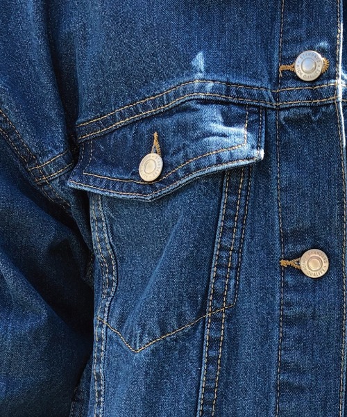 meJane（ミージェーン）の「BIG/Ｇジャン（デニムジャケット・レディース・サックスブルー/ブラック/ネイビー/ブルー・FREE）」の11枚目の写真