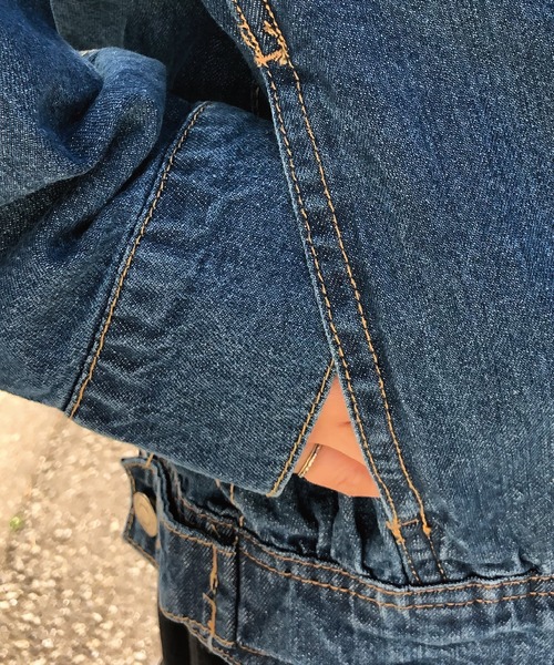 meJane（ミージェーン）の「BIG/Ｇジャン（デニムジャケット・レディース・サックスブルー/ブラック/ネイビー/ブルー・FREE）」の8枚目の写真